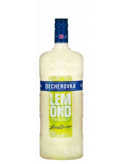 Becherovka Lemond liqueur dessert with lemon flavor