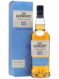 Glenlivet Funders Reserve Whisky Scotch single malt gift packaging