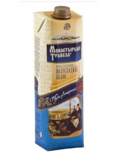 Monastyrskaya Trapeza sweet white table wine