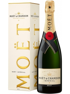 Champagne Moet and Chandon Brut Imperial white gift box Champagne Moet and Chandon Brut Imperial white gift box