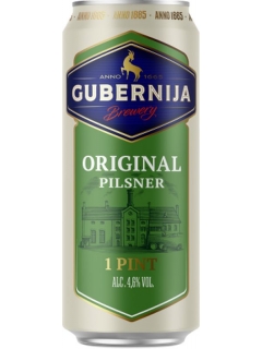 Gubernija Orginal Pilsner light beer
