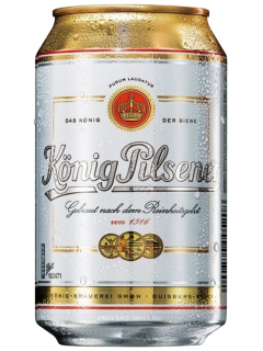 Koenig Pilsner beer light filtered