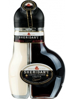 Sheridans two-layer with taste coffee liqueur liqueur