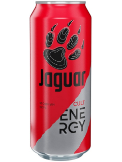 Jaguar Cult drink soft energy carbonated with berry flavor