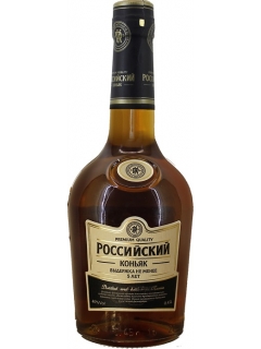 Cognac Russian five-year five stars (red label)