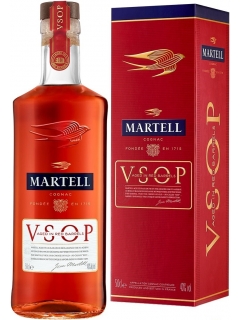 Martel VSOP Aged in Red Barrels cognac four-year gift wrapping