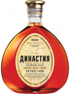 Cognac Great Dynasty Selection of Experts Russian Ordinary Five-Year