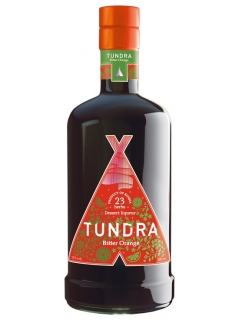 Tundra Bitter Orange Liqueur in gift wrap with 2 Stacks Tundra Bitter Orange Liqueur in gift wrap with 2 Stacks