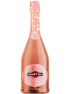 Sparkling Martini Rose wine pink semi-dry