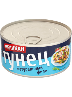 Пеликан тунец натуральный филе