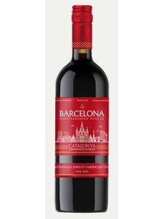 Барселона Медитерранеан Вайн Темпранильо Мерло вино сухое красное