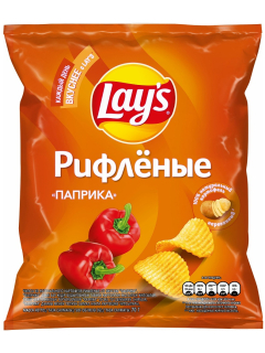 Лэйс Паприка чипсы рифленые