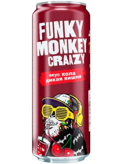 Фанки Манки Крейзи Кола Дикая Вишня напиток безалкогольный газированный