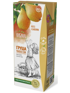 Кубана сок грушевый восстановленный