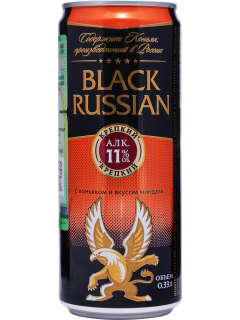 Черный Русский Особый с коньяком и вкусом миндаля напиток спиртной газированный