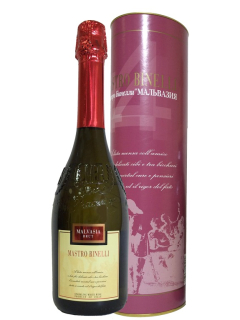 Мастро Бинелли Премиум Мальвазия вино игристое белое брют в подарочной упаковке