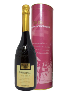 Мастро Бинелли Премиум Мальвазия вино игристое белое брют в подарочной упаковке