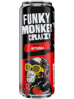 Фанки Манки Крейзи Ягоды напиток безалкогольный газированный