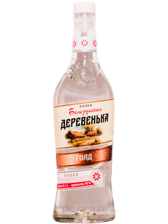 Белорусская Деревенька Голд водка 