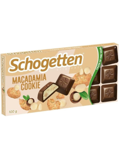 Шогеттен шоколад молочный с кусочками печенья и орехами макадамии