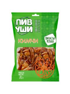 Пивуши уши свиные со вкусом кимчи варено-копченые