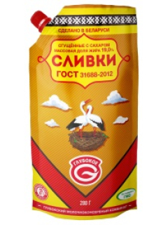 Сливки сгущенные с сахаром